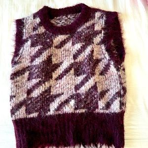 Small Rag & Bone Houndstooth Reversible Sweater Vest